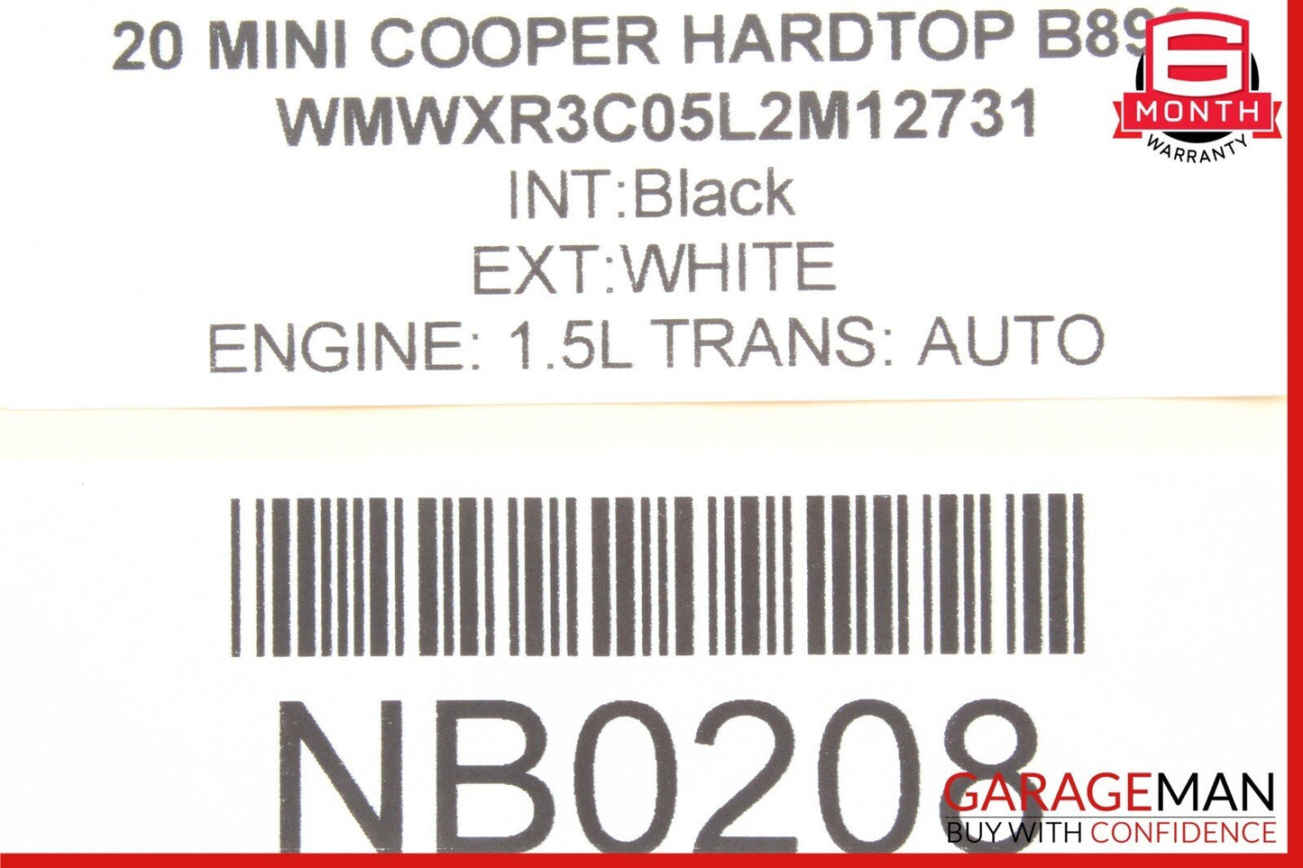 15-21 Mini Cooper Petrol Alternator 8634124 OEM