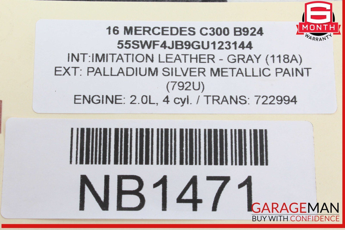 15-20 Mercedes W205 C300 C350e C400 Rear Right Side Door Control Module Unit OEM