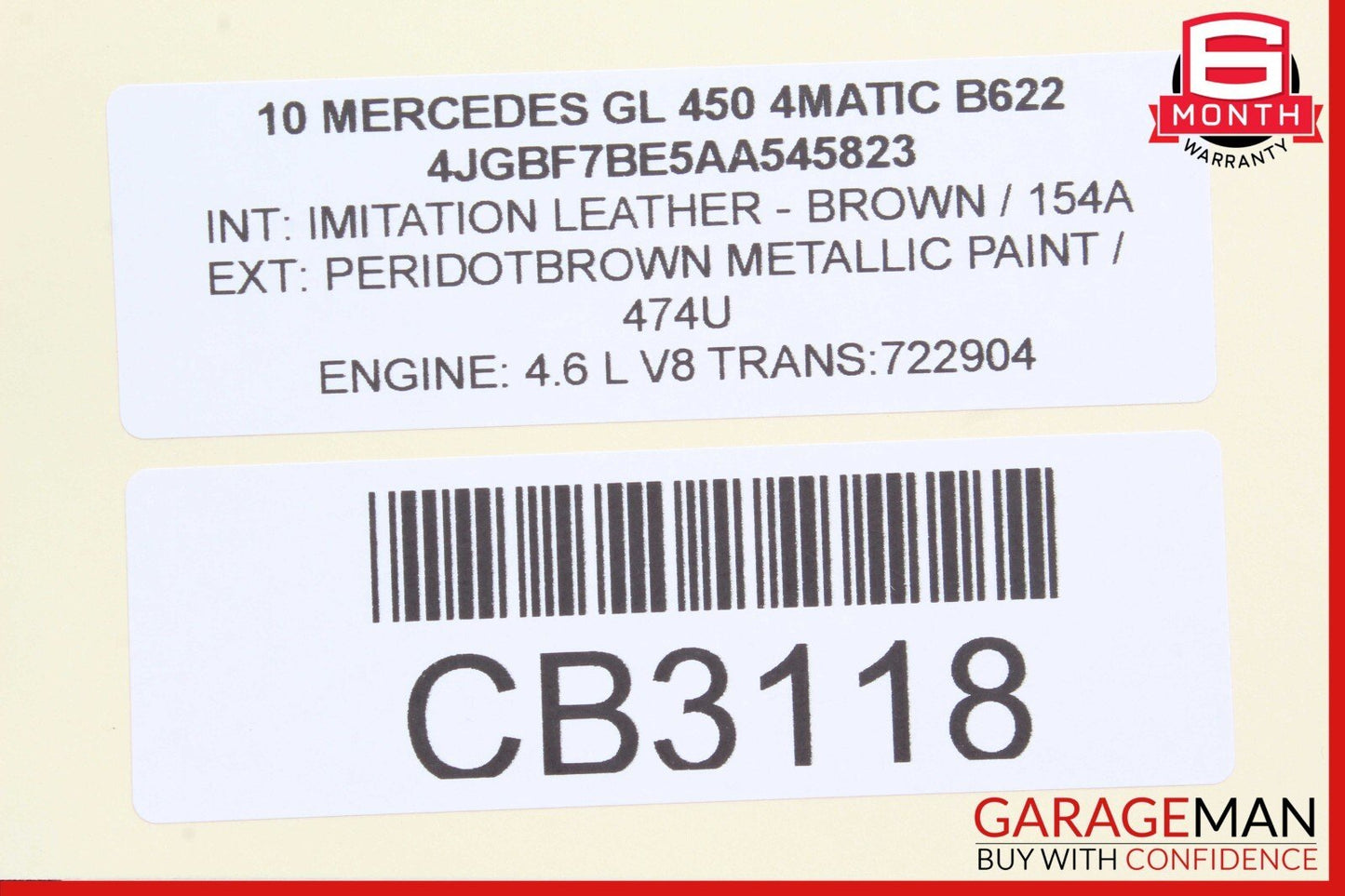 10-12 Mercedes X164 GL450 Automatic Transmission Gearbox ECU Control Module OEM