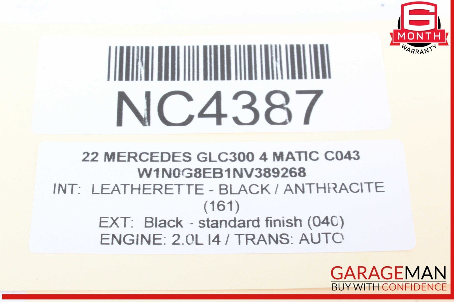 20-23 Mercedes X253 GLC300 4MATIC Power Brake Booster Master Cylinder OEM