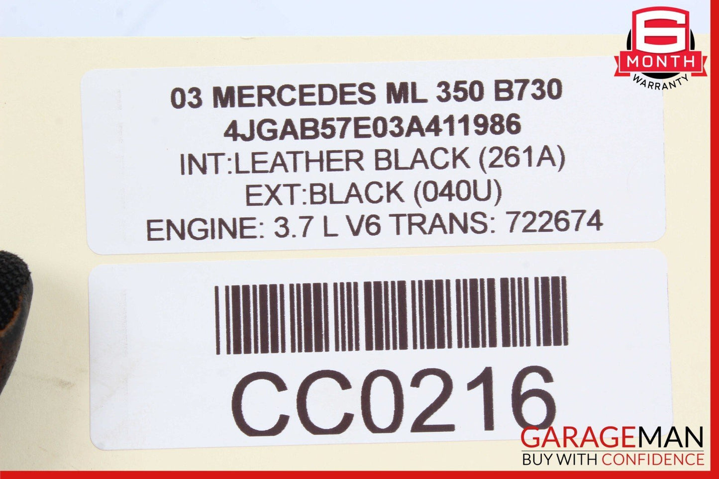 98-05 Mercedes W163 ML320 ML500 ML55 AMG Front Right / Left Seat Control Module