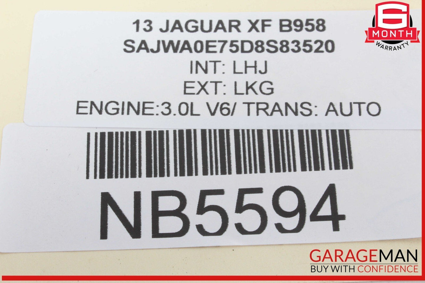 09-15 Jaguar XF XFR Rear Left Blind Spot Module Sensor 9X2314D453AH OEM