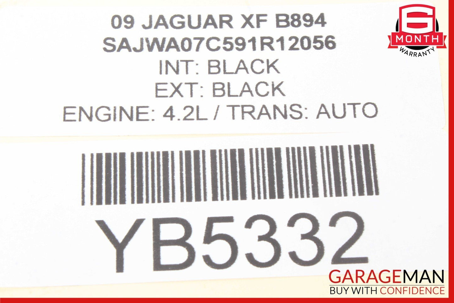 09-15 Jaguar XF X250 Parking Assist Control Module 6W8315K866BJ OEM