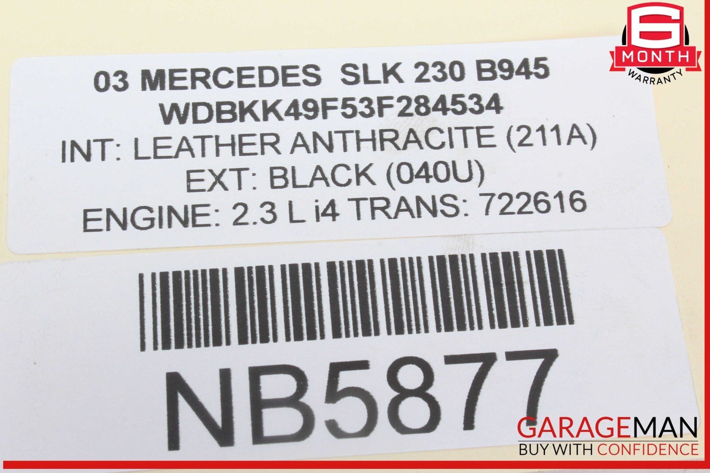 97-04 Mercedes R170 SLK230 Rear Right / Left Upper Suspension Control Arm OEM