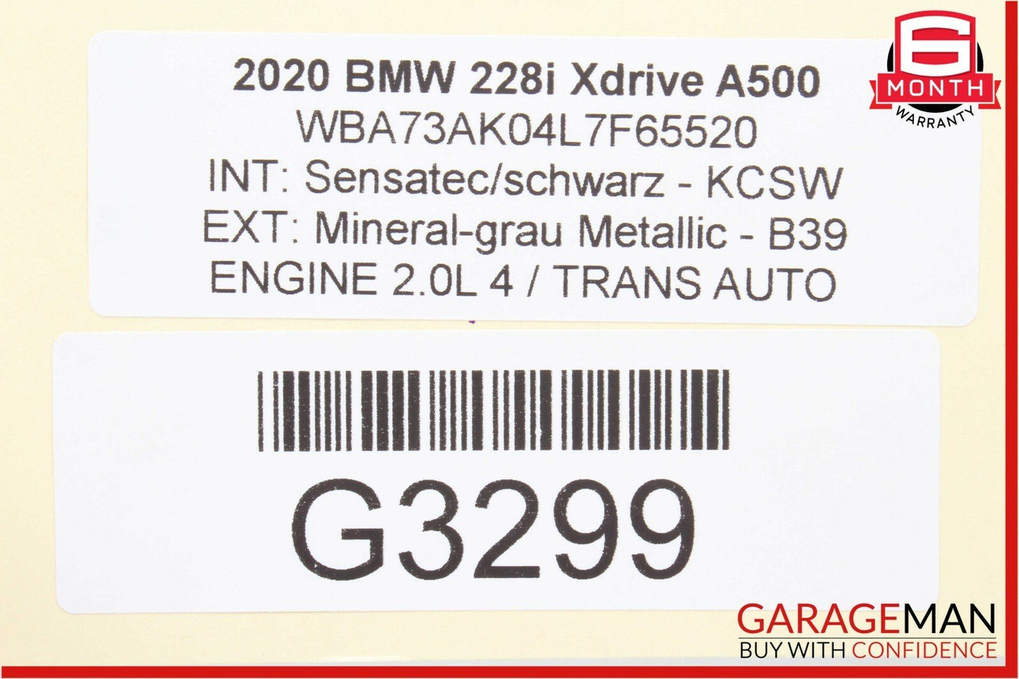 20-21 BMW 228i xDrive Front Left Driver Side Seat Memory Switch Control Button