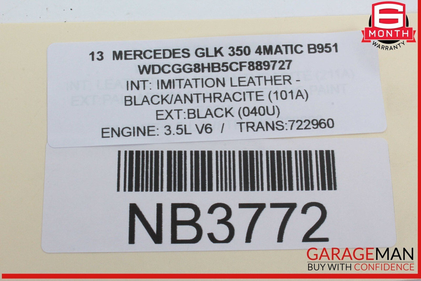 08-18 Mercedes X204 GLK350 4MATIC Rear Left Side Door Control Module OEM