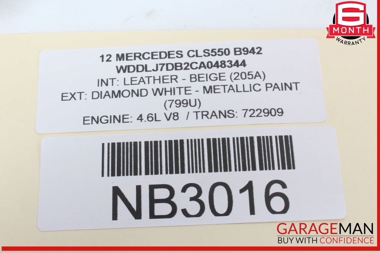 10-20 Mercedes W218 CLS550 Front Right Window Regulator Motor 2078200642 OEM