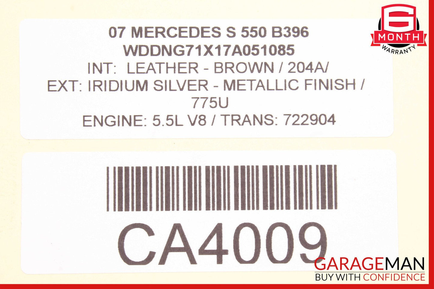 07-10 Mercedes W221 S550 CL550 Antenna Amplifier Booster Module OEM