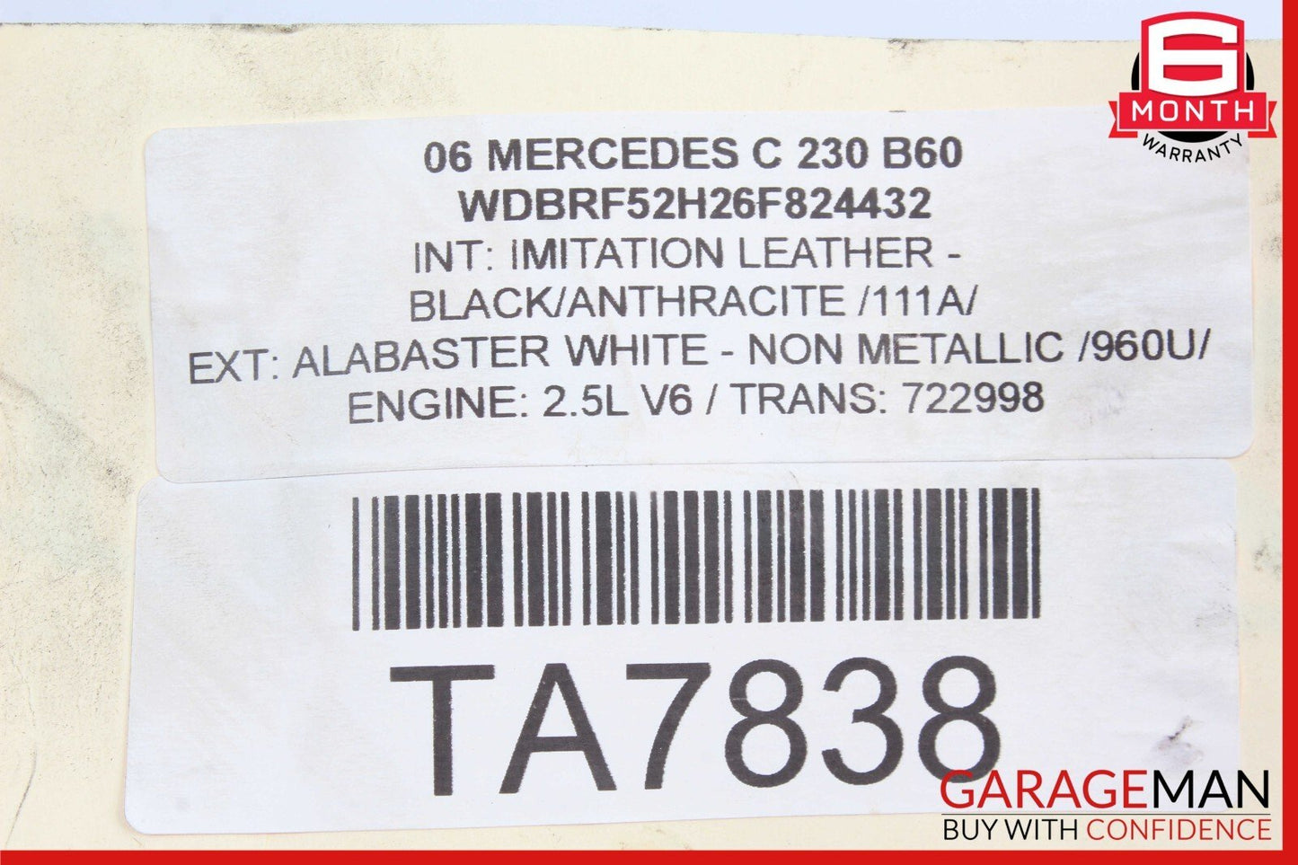 01-07 Mercedes W203 C230 C320 C55 Rear Right Side Door Computer Control Module
