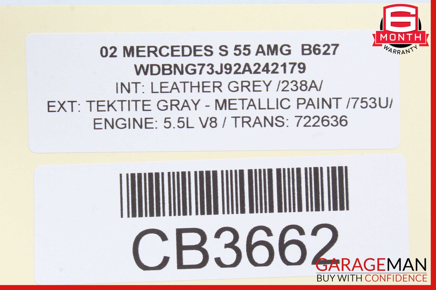 00-03 Mercedes S55 SL500 CL500 Keyless Go Entry Control Module 2305450132 OEM