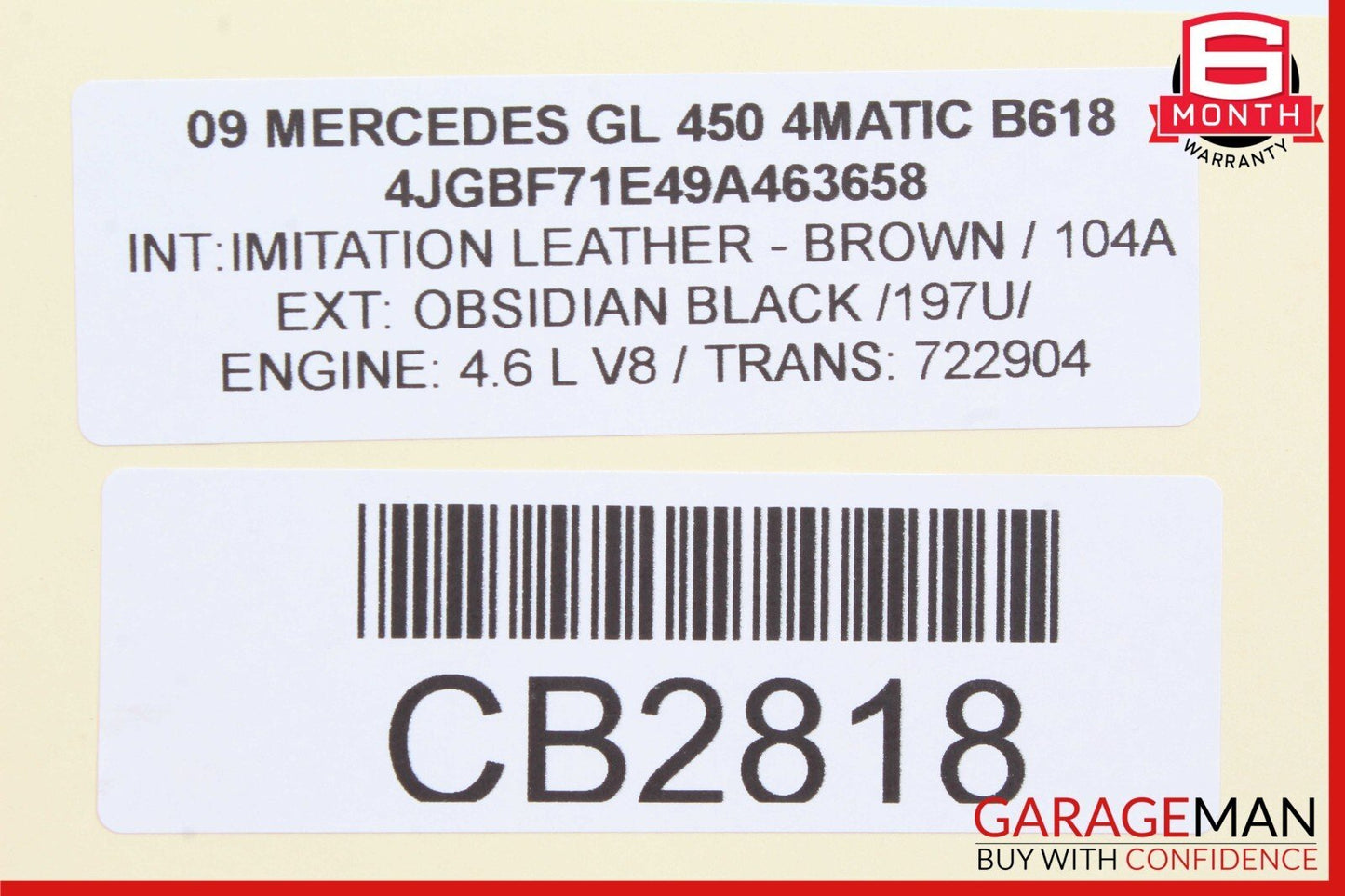 07-12 Mercedes X164 GL450 Rear Third 3rd Seat Row Power Folding Control Module