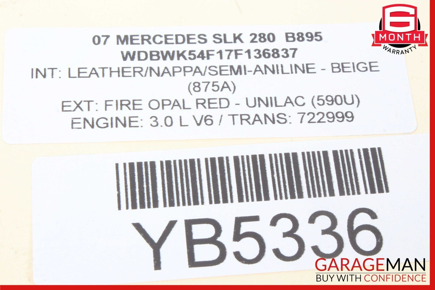 03-11 Mercedes R171 SLK280 Front Left Seat Control Module 2118704085 OEM