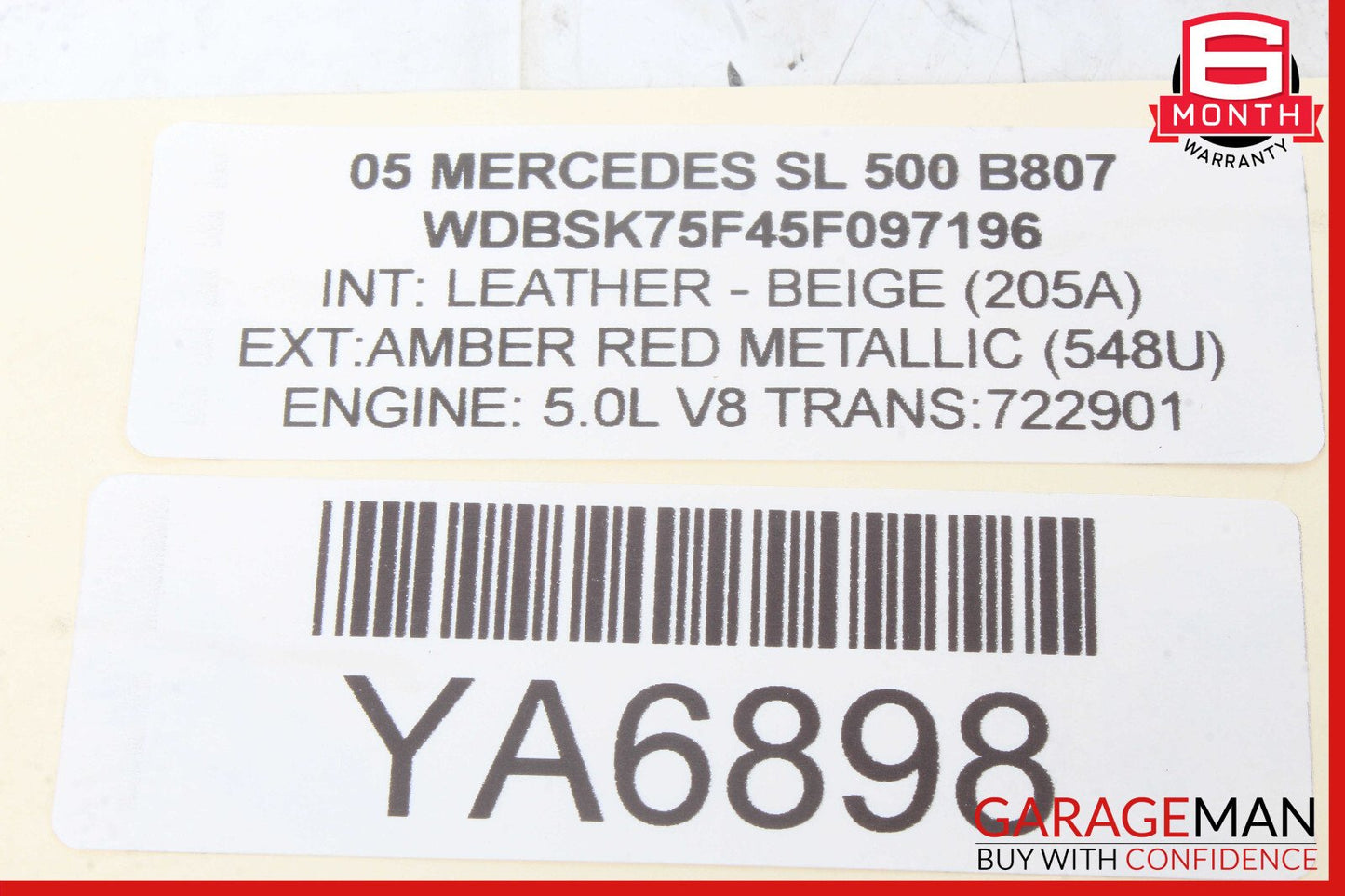 03-12 Mercedes R230 SL500 SL55 AMG Front Left Door Control Module 2308203526 OEM