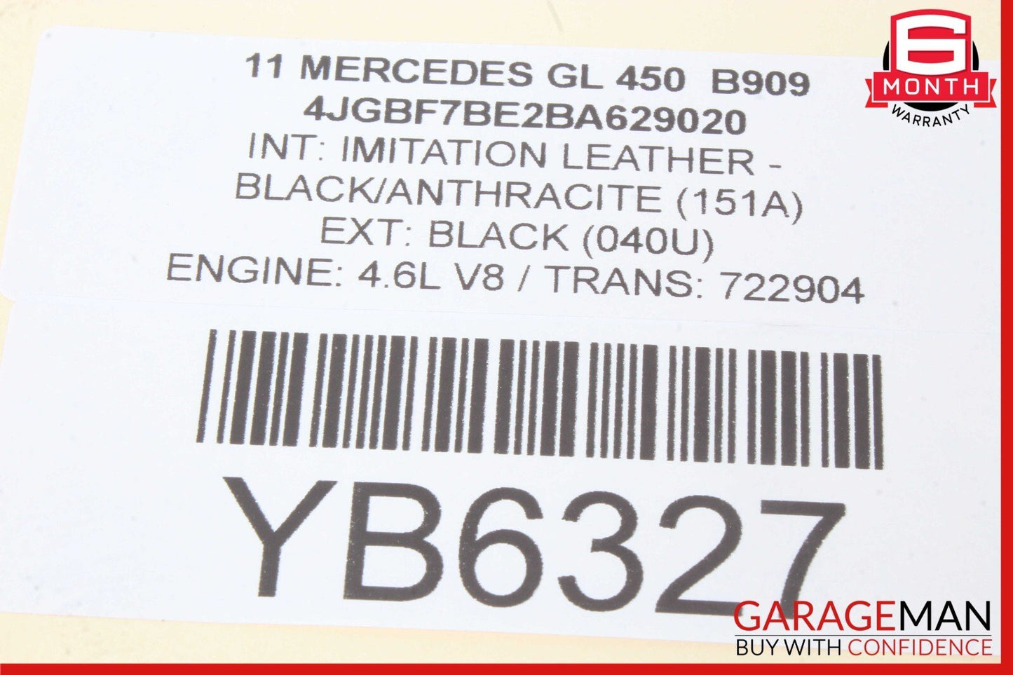 07-12 Mercedes X164 GL450 GL550 Third Seat Row Power Folding Control Module OEM