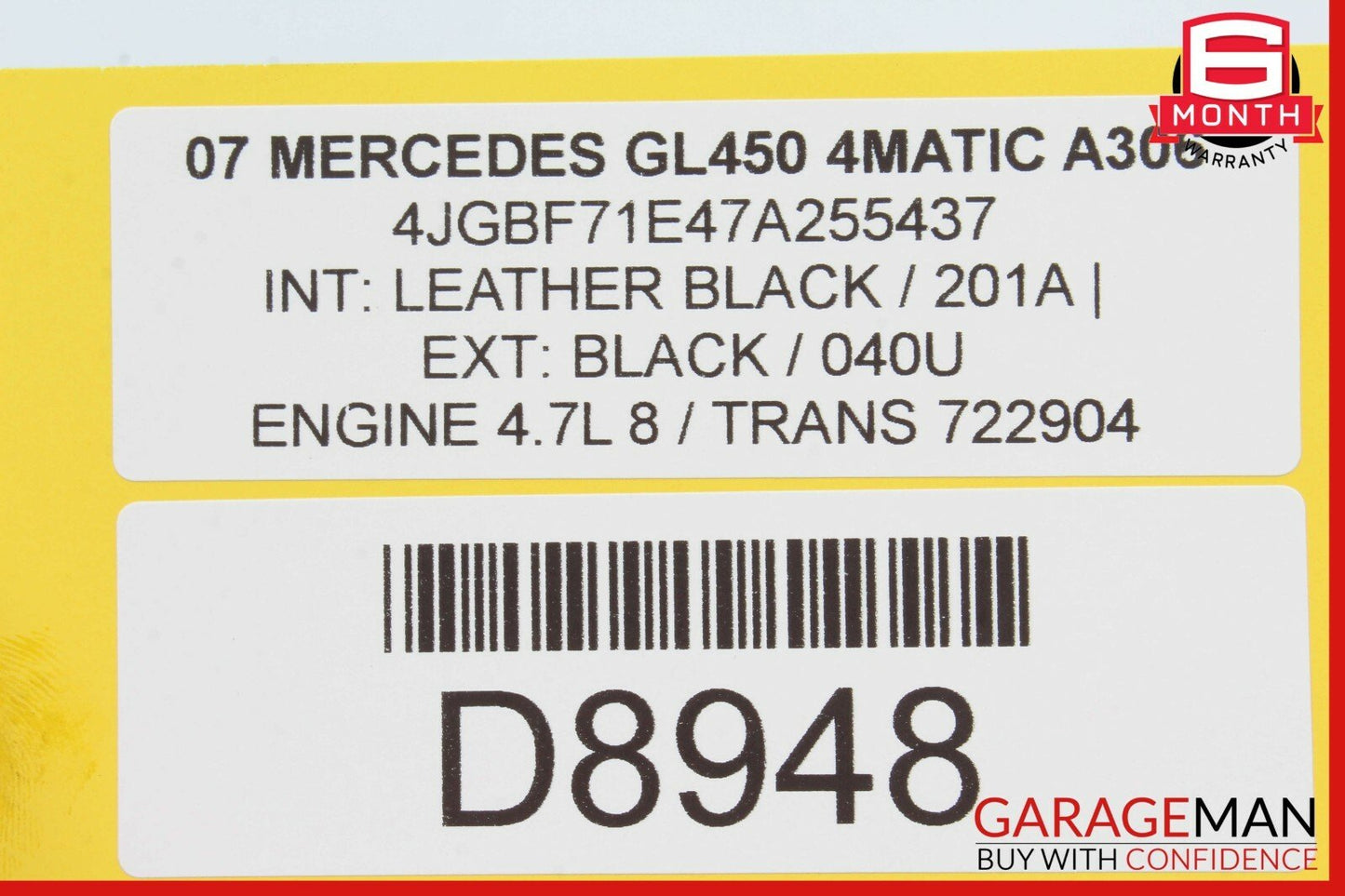 06-12 Mercedes X164 GL450 R350 ML450 Front Right / Left Bumper Impact Sensor OEM