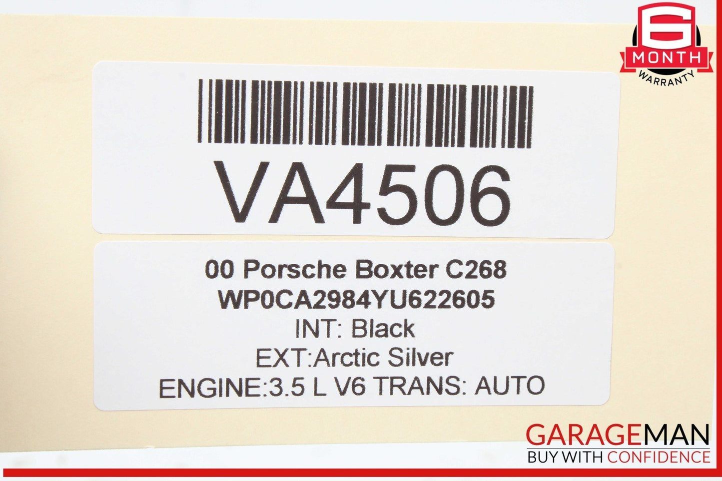 97-05 Porsche Boxster 986 Rear Left or Right Side Lower Control Arm Track OEM