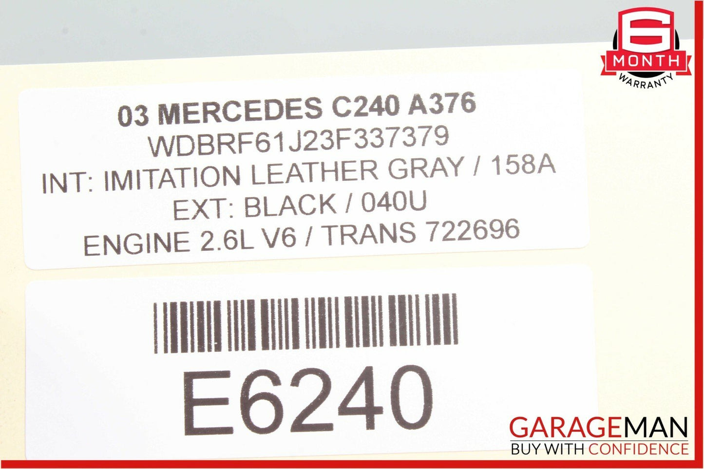 Mercedes C240 SL500 CLK320 Anti Theft Alarm Control Module Unit OEM