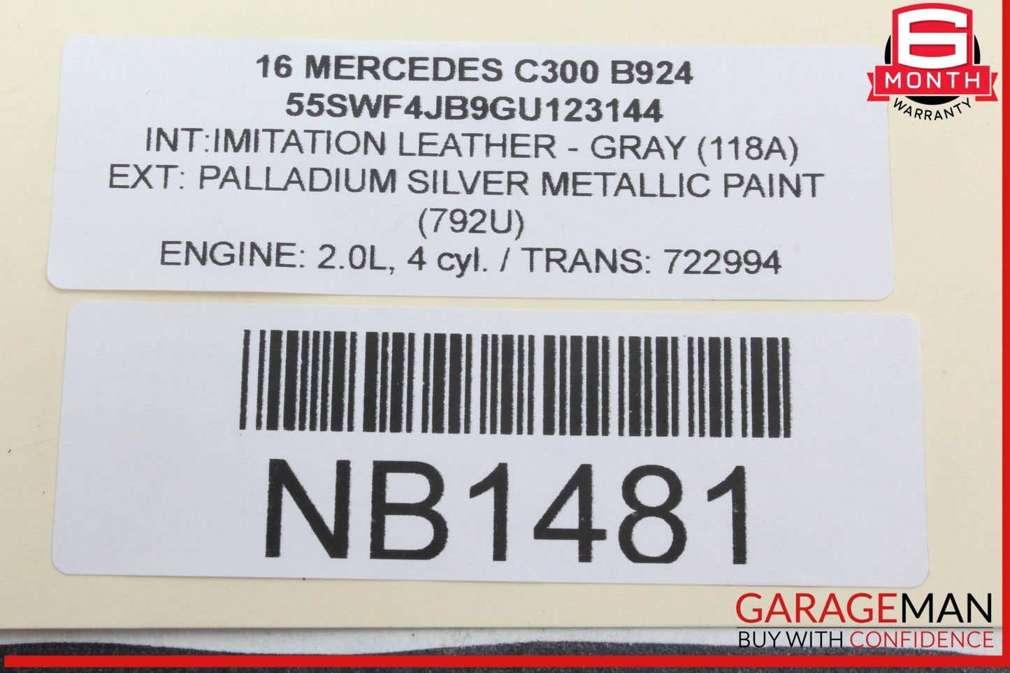 15-23 Mercedes W205 C300 C400 GLC300 Front Left Side Door Control Module Unit