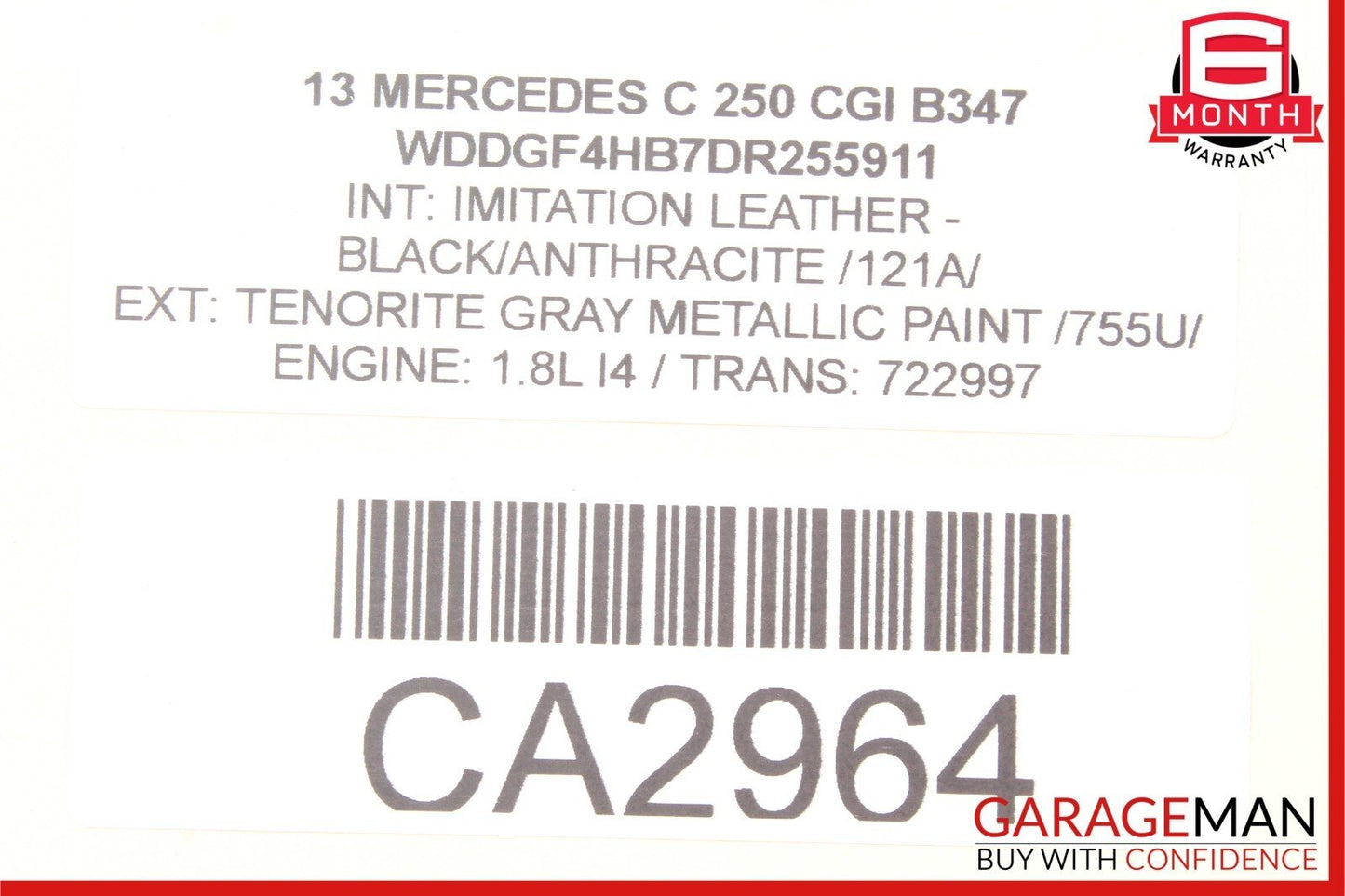 08-18 Mercedes W204 C250 E350 SLK250 Seat Controller Module Unit Front Left Side