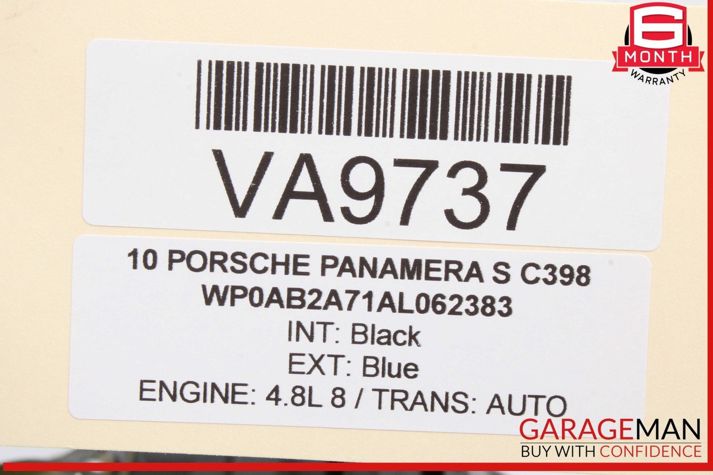 10-16 Porsche Panamera 970 Power Brake Booster Master Cylinder 97035502504 OEM
