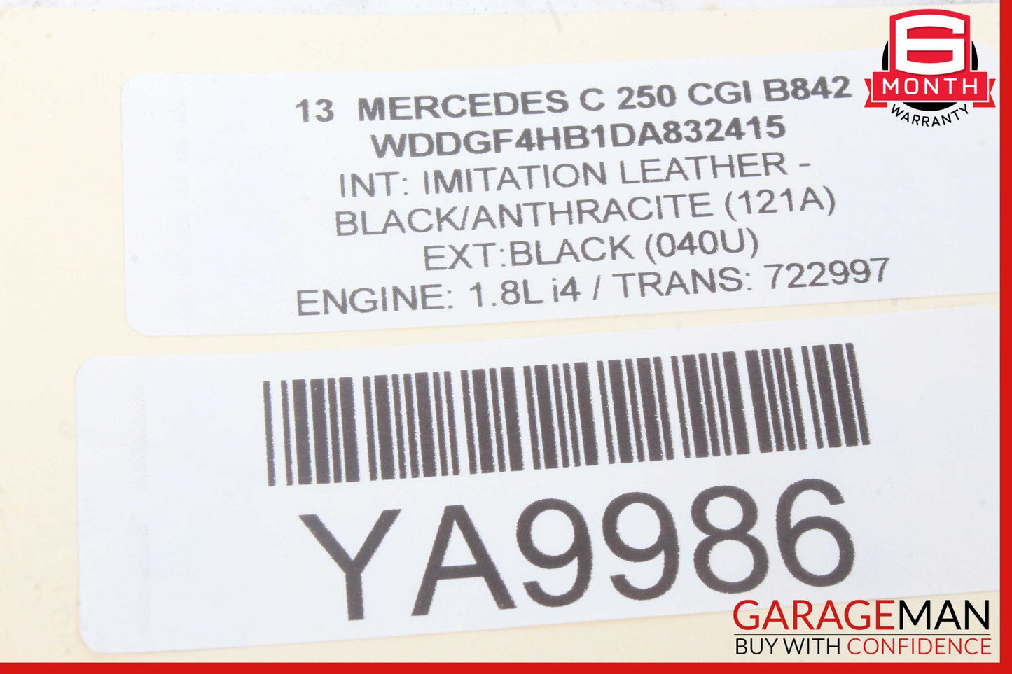 08-17 Mercedes W204 C250 E550 Rear Trunk Lid Latch Lock Actuator OEM
