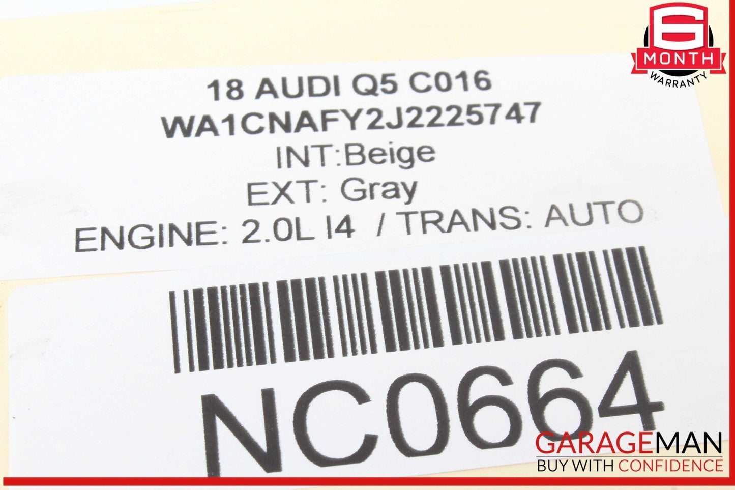 18-20 Audi Q5 Power Brake Booster Master Cylinder w/ Reservoir 80A612103A OEM