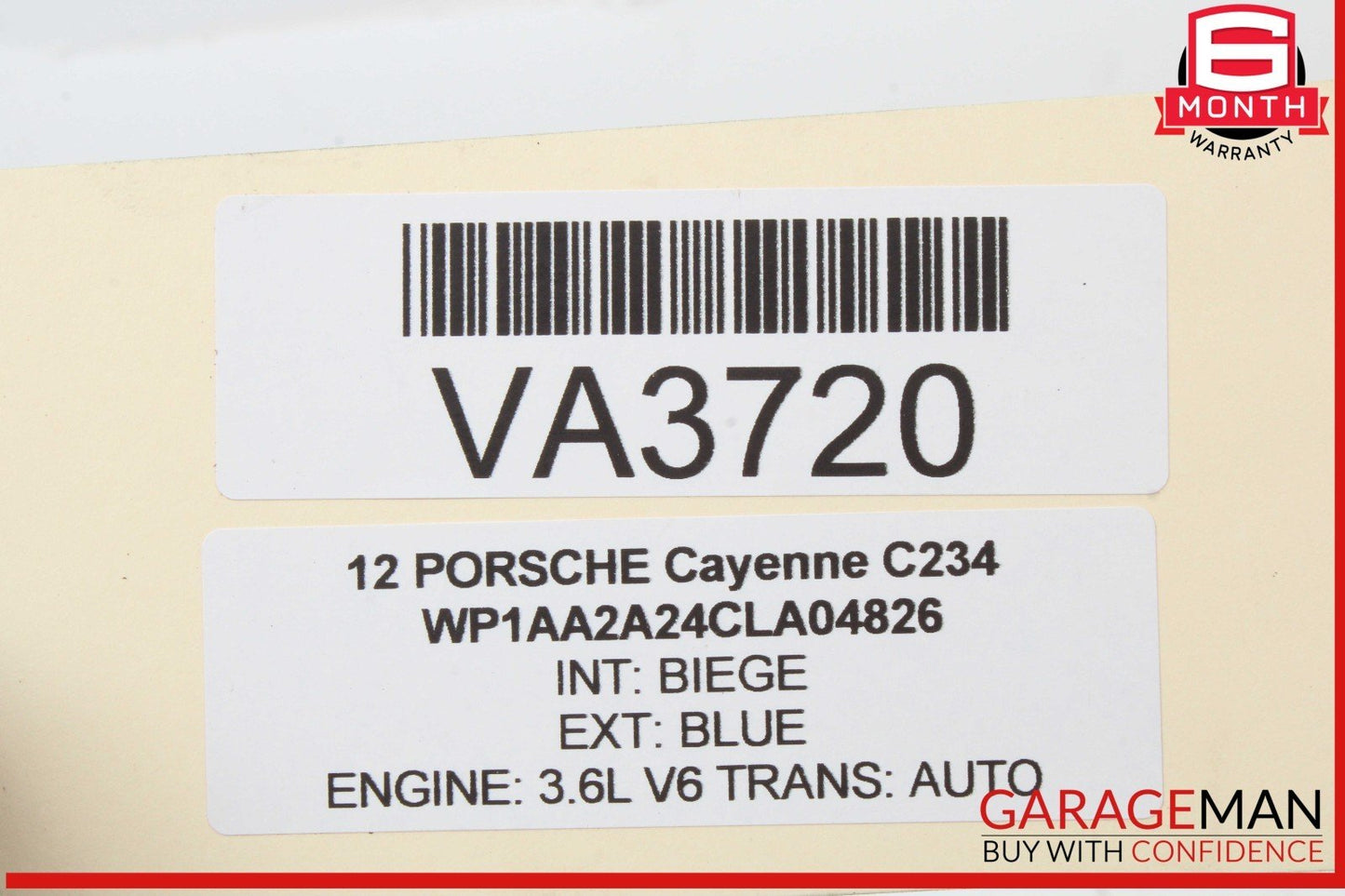 11-18 Porsche Cayenne 958 Engine Motor Starter 012911023J OEM
