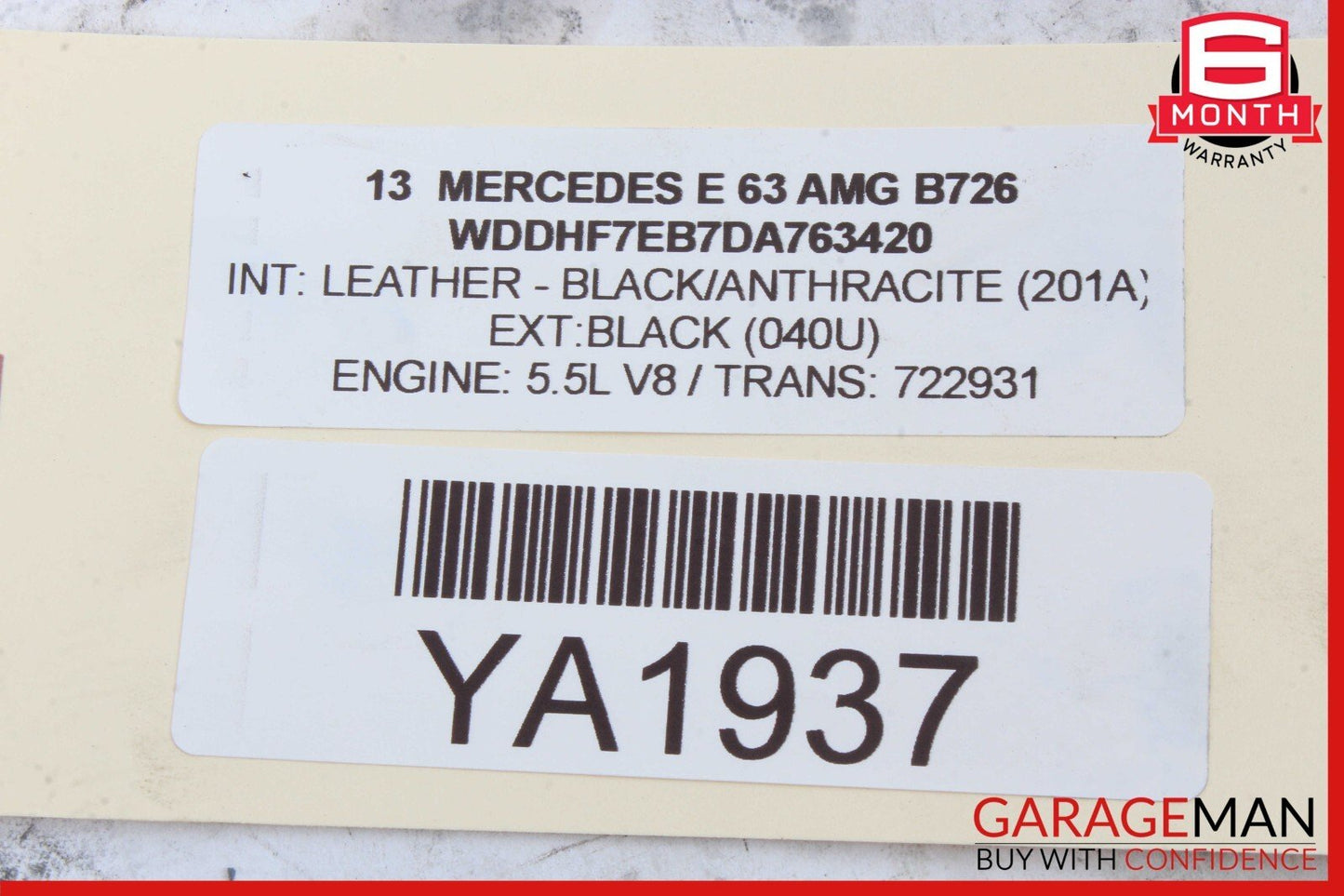 08-17 Mercedes W212 E63 AMG C250 Rear Right or Left Upper Rearward Control Arm