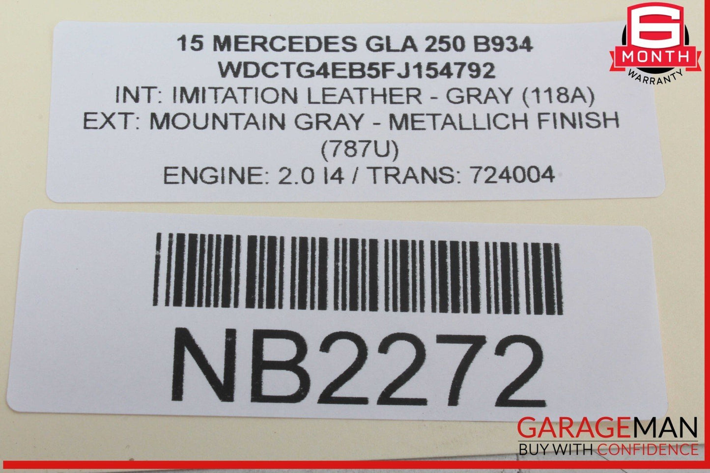 14-20 Mercedes X156 GLA250 Front Right Side Seat Belt Seatbelt Retractor OEM