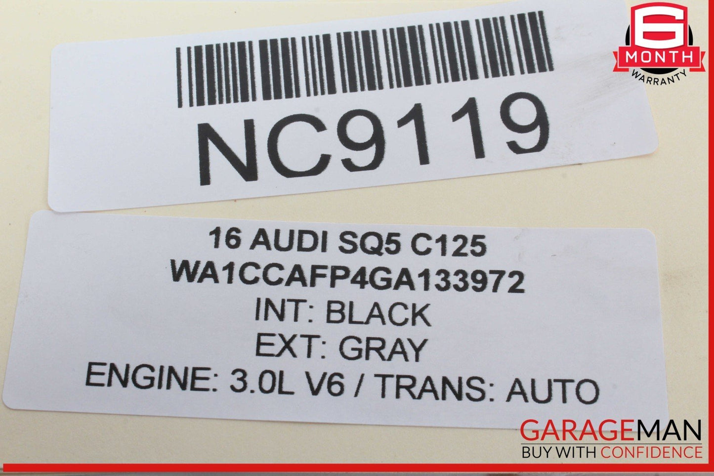 14-17 Audi SQ5 Front Left Driver Side Window Regulator Motor 8K0959801B OEM