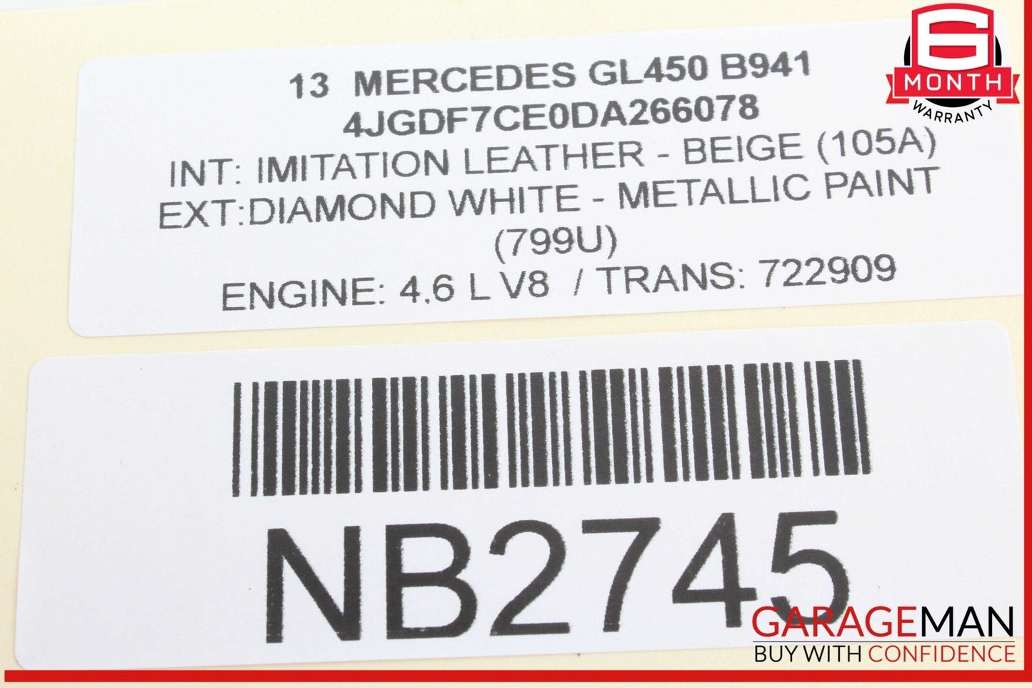 12-19 Mercedes X166 GL450 GL550 Front Left Side Speaker Door Mirror Cover OEM