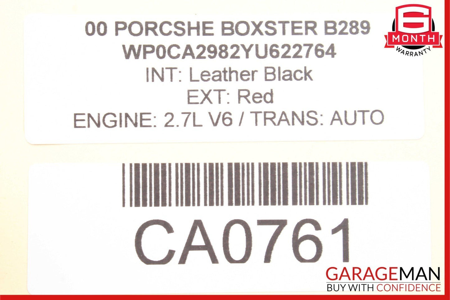 97-04 Porsche Boxster 986 Front Center Console Trim Switch Control 98655254300