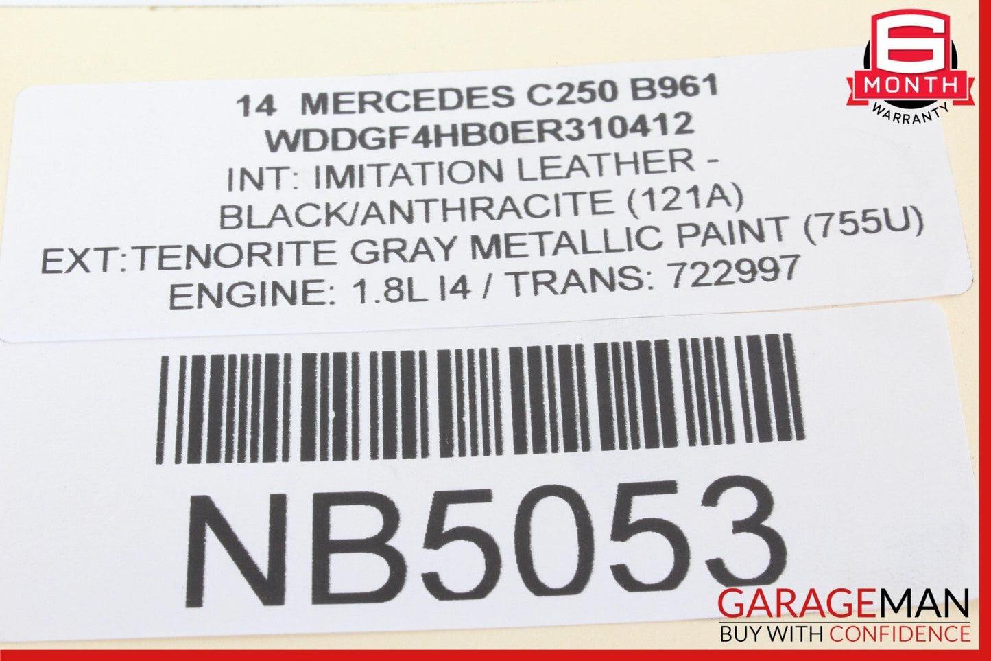 08-17 Mercedes W204 C250 C300 Rear Right / Left Suspension Upper Control Arm OEM