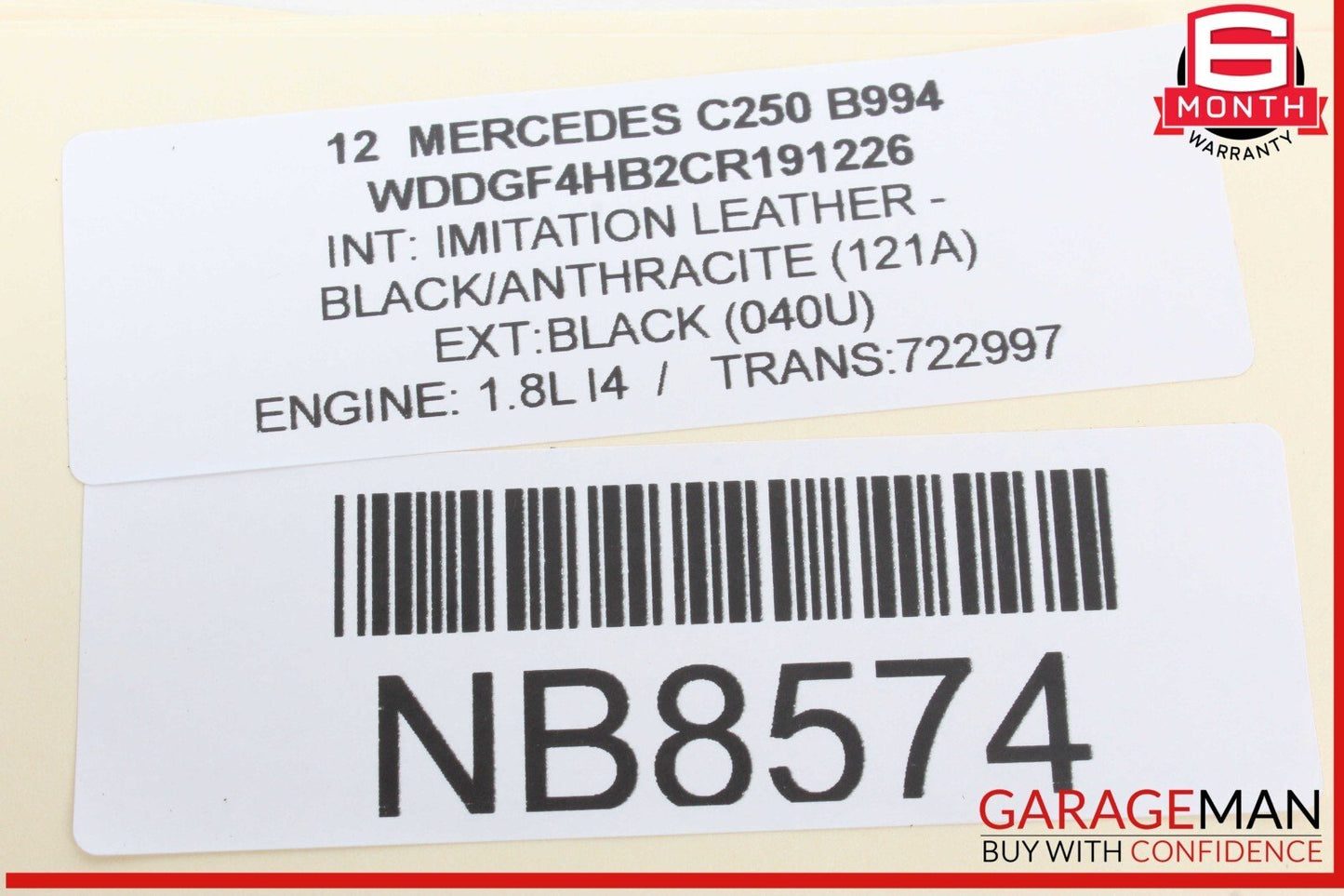 08-18 Merc edes W204 C250 Rear Right Side Door Control Module 2129004006 OEM