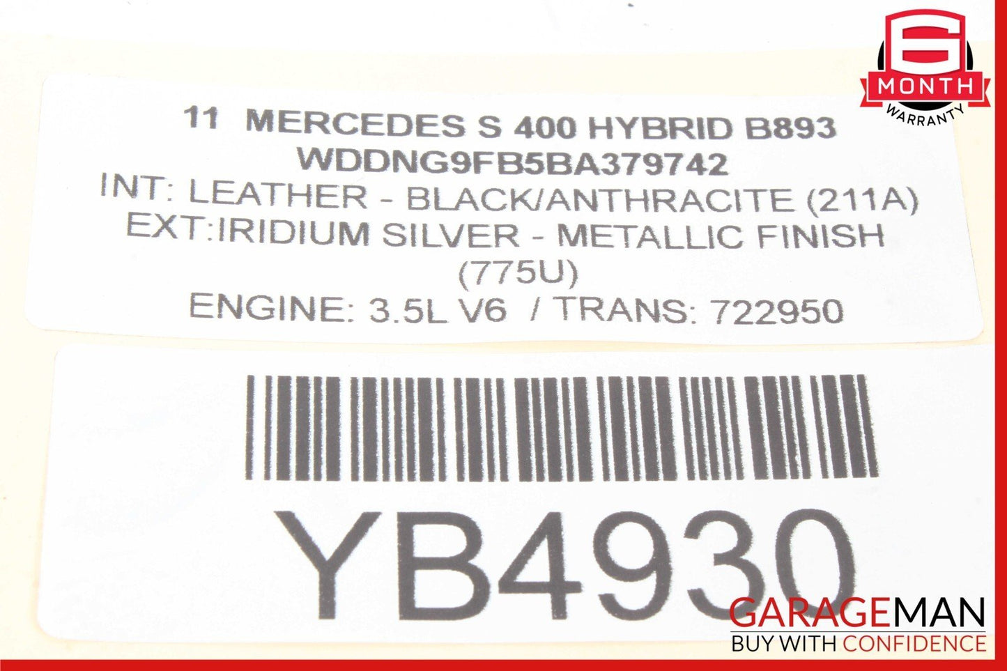 07-14 Mercedes W221 S400 CL550 Rear Left Side Camber Strut Upper Control Arm OEM
