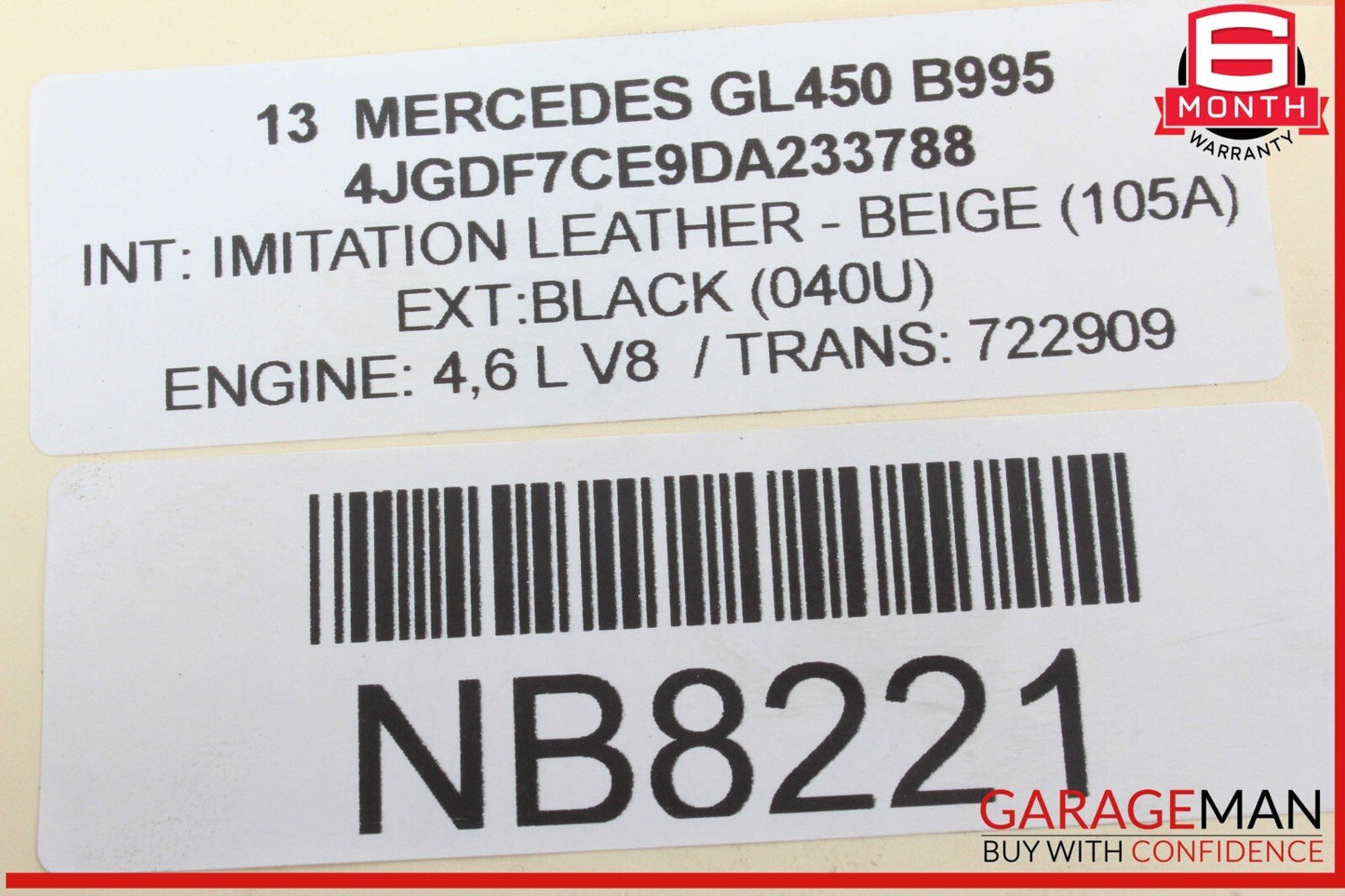 12-19 Mercedes X166 GL450 Front Left Drive Side Door Control Module Unit
