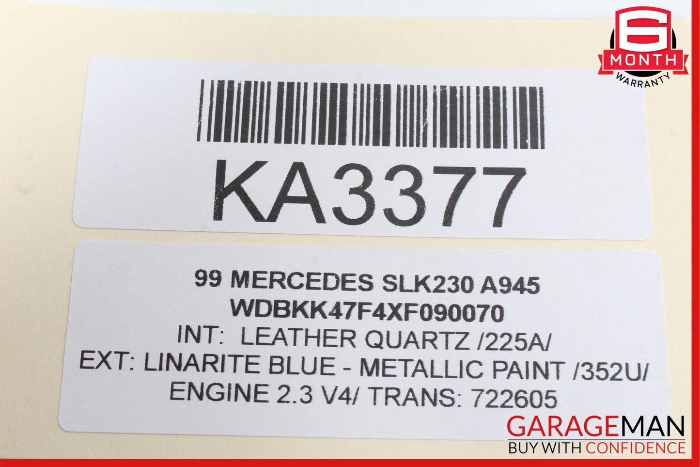 97-04 Mercedes R170 SLK230 Right Side Convertible Roof Lock Latch Actuator OEM