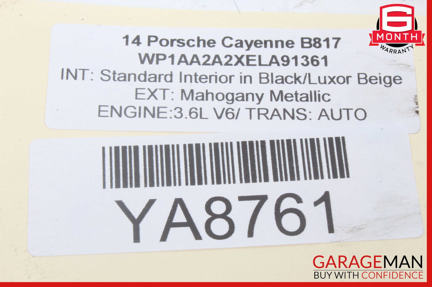 11-18 Porsche Cayenne 958 Rear Side Suspension Upper Forward Control Arm OEM
