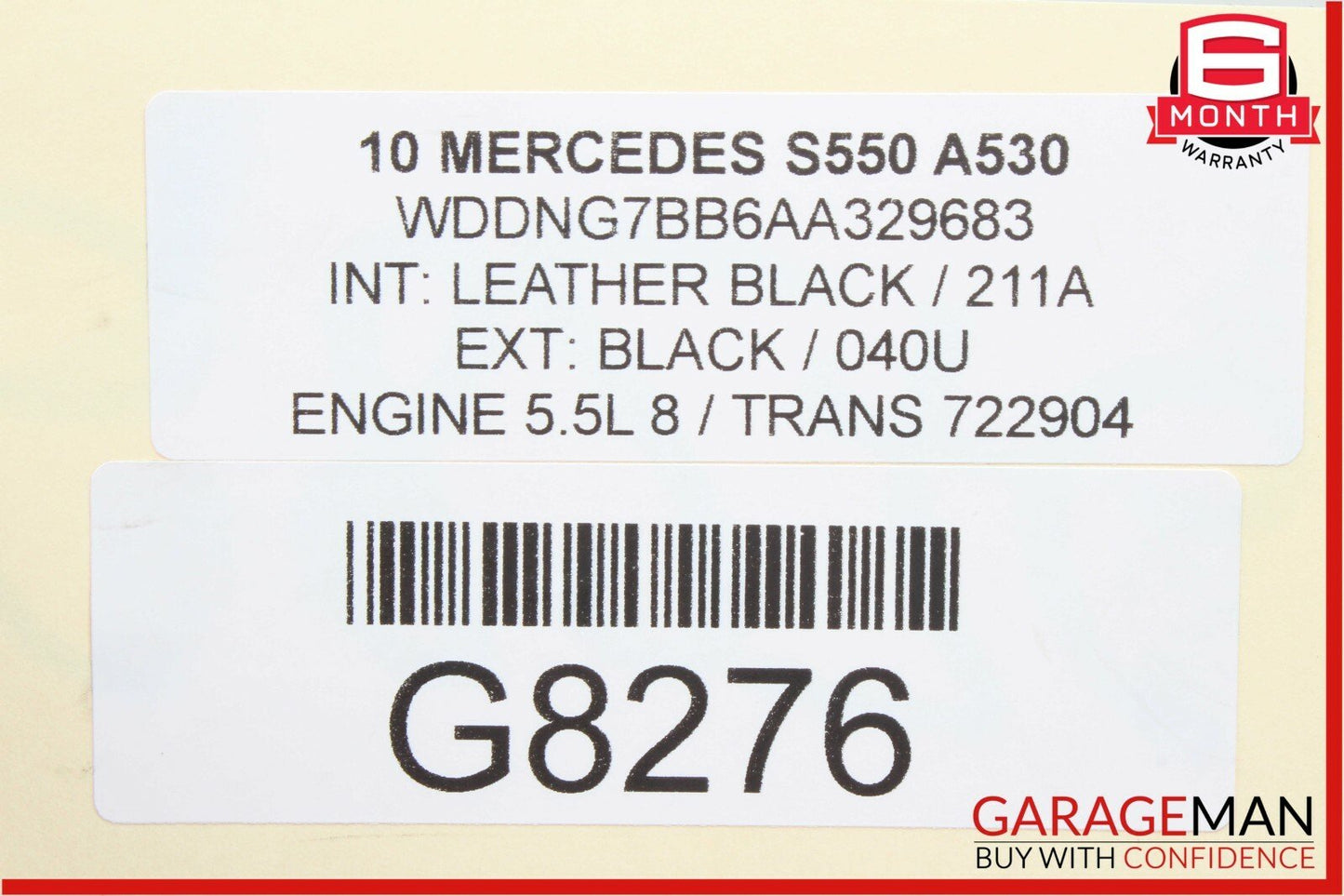 07-13 Mercedes W221 S550 Rear Right & Left Door Hinge Support Shock Strut Set