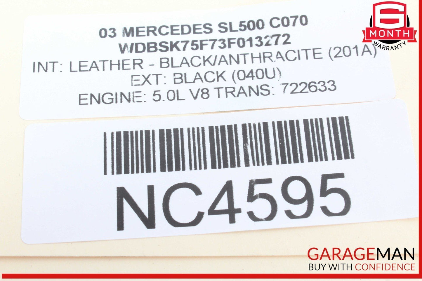03-12 Mercedes R230 SL500 SL55 AMG Right Side Door Lock Latch Actuator OEM