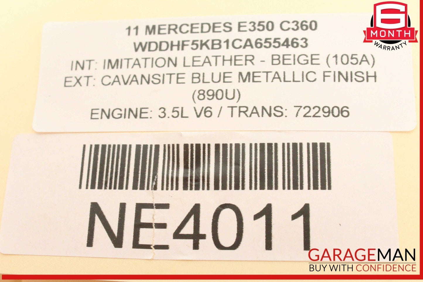 06-12 Mercedes W212 E350 C300 Engine Motor Water Pump Valve 2722000031 OEM