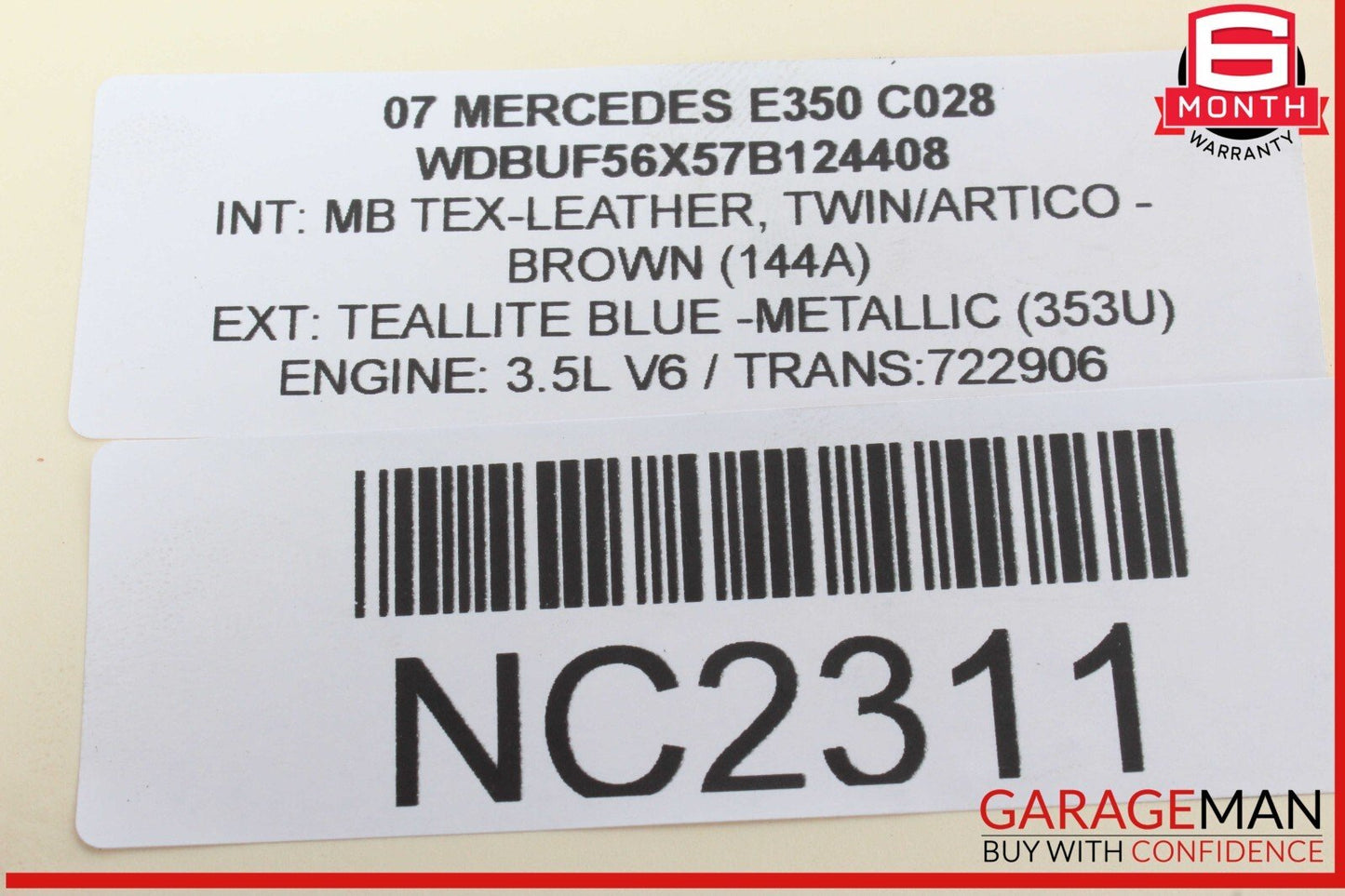 03-11 Mercedes W211 E350 CLS550 Front Right Side Lower Rearward Control Arm OEM