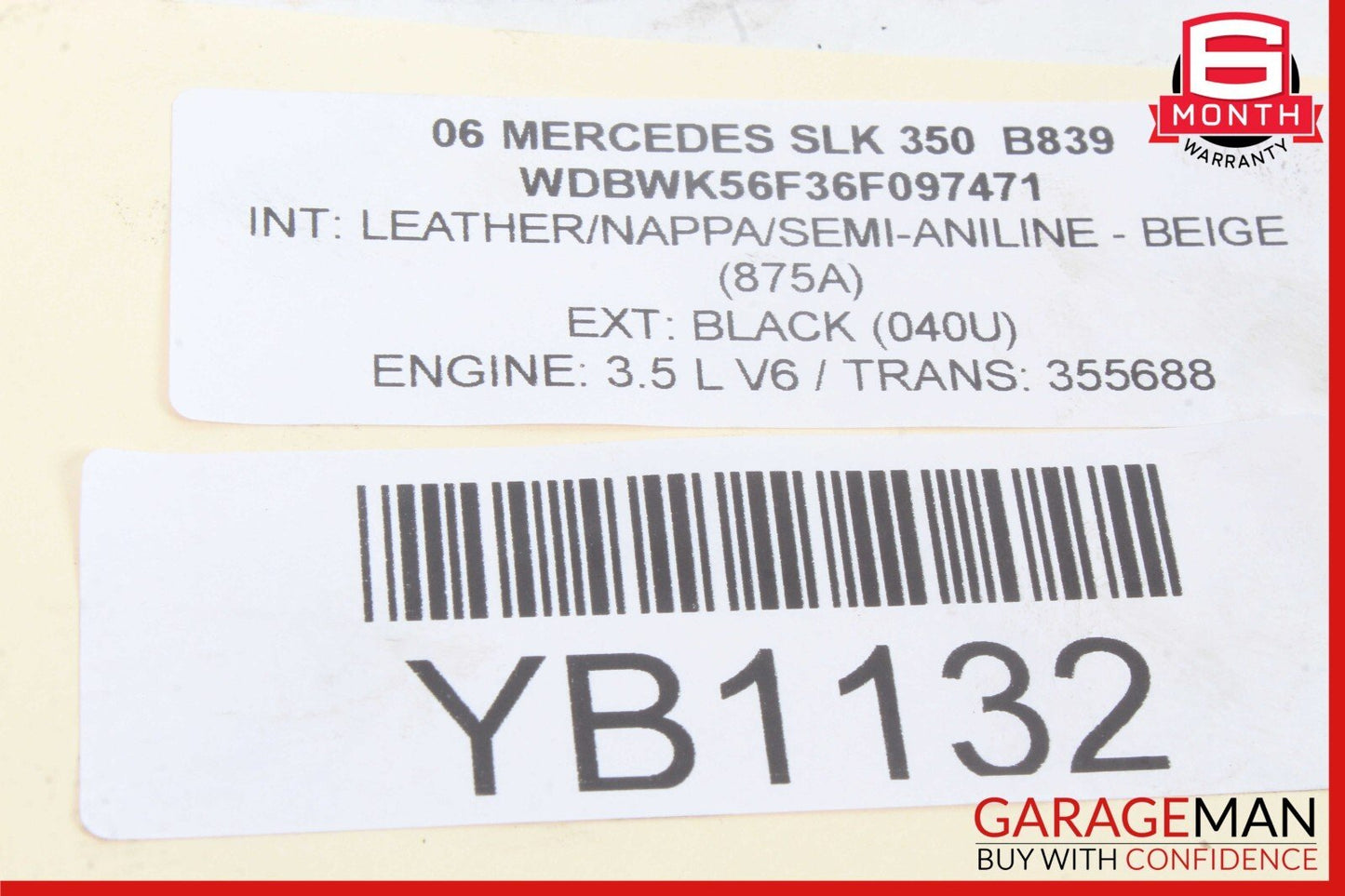 05-11 Mercedes R171 SLK350 C280 Front Left Driver Side Lower Control Arm OEM
