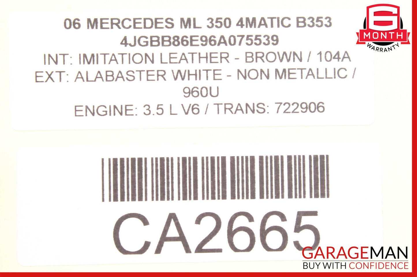 03-13 Mercedes W164 ML350 E550 SLK280 Radio 6 Disk CD Changer Player OEM