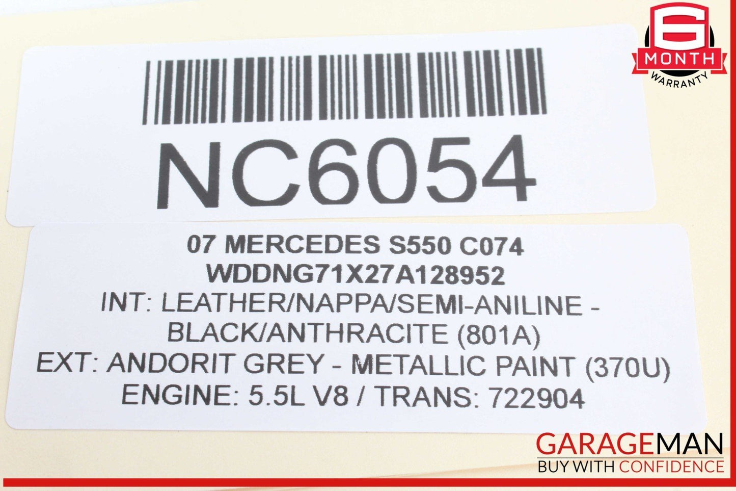 07-14 Mercedes W221 S550 CL550 Electronic Parking Button Switch 2215401445 OEM