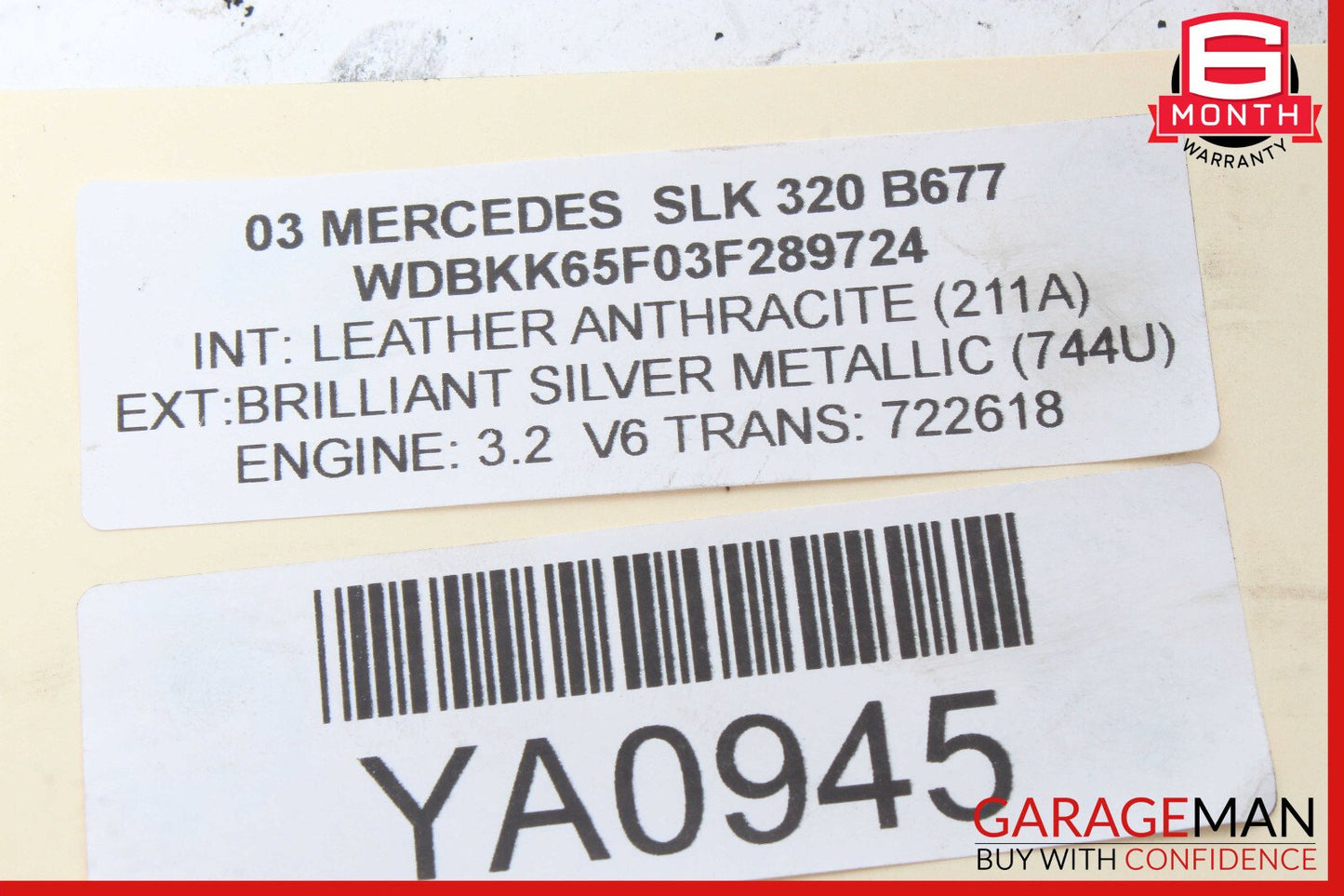 97-04 Mercedes R170 SLK320 Rear Shock Absorber Coil Springs Set of 2 Pc
