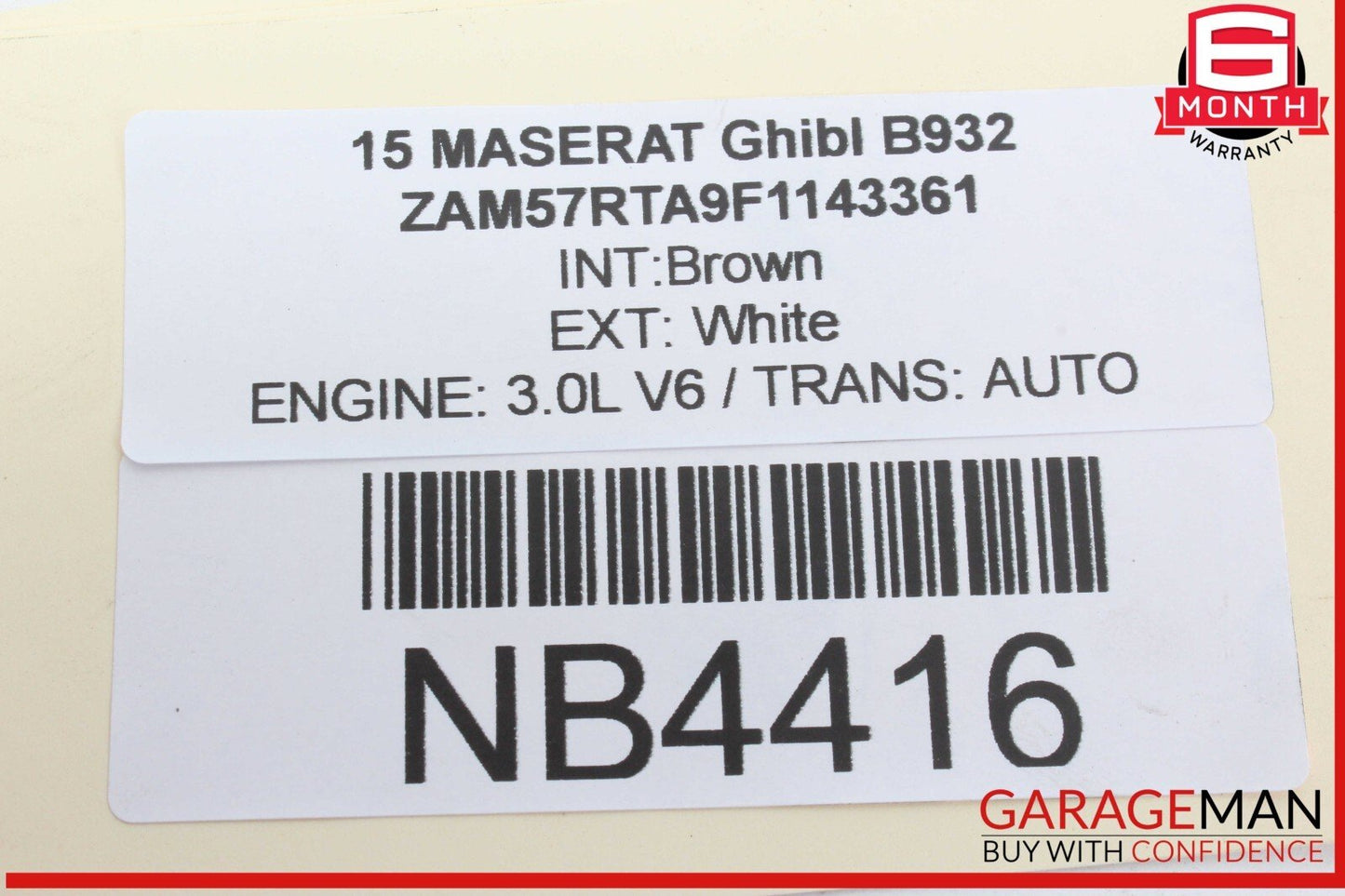 14-17 Maserati Ghibli M157 Rear Right or Left Side Control Arm 670007251 OEM