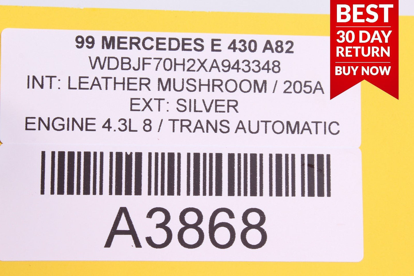 98-02 MERCEDES W210 E430 FRONT RIGHT PASSENGER SIDE DOOR CONTROL MODULE A82 OEM