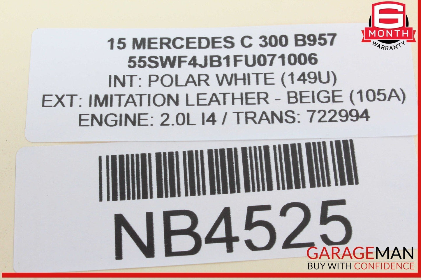 15-20 Mercedes W205 C300 C350e Front Right Side Door Lock Latch Actuator OEM