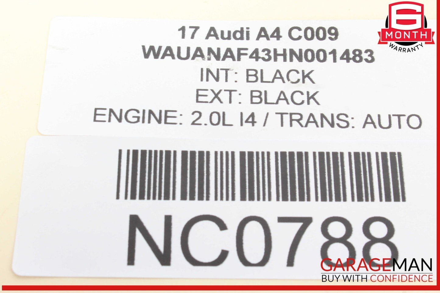 17-24 Audi A4 Power Brake Booster Master Cylinder 8W0612103B OEM